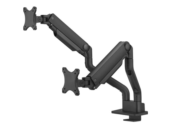 Neomounts DS70S-950BL2 - Monteringssats (2 monteringsarmar) - fullständig rörelse - för 2 monitorer - aluminium - svart - skärmstorlek: 17"-35" - dis Svart