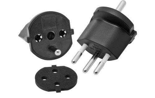 Max Hauri fast adapter IP44 sort Pluggtype Type 12Stikkontakttype: Schuko inkludert skumgummiFor enheter opptil maks 10A tillatt. Emballasje: Enkelt