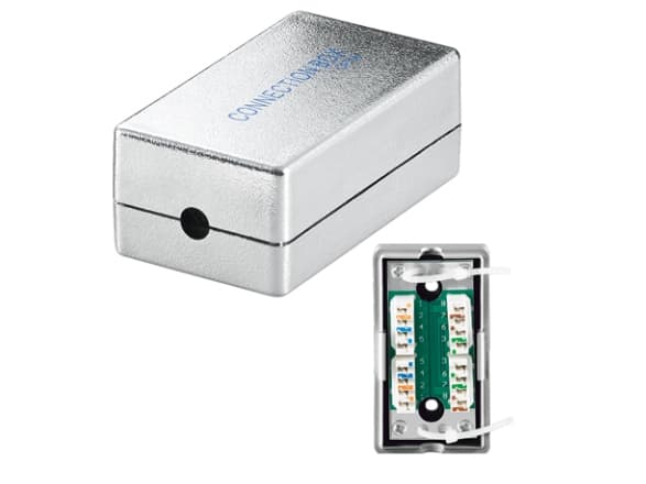 Mcab NETWORK CAT 5 CONNECTION BOX - Nätverksanslutningsbox för CAT 5 - lödfri, skruvfri och avskalbar anslutningsbox för anslutning av CAT 5-kablar/s
