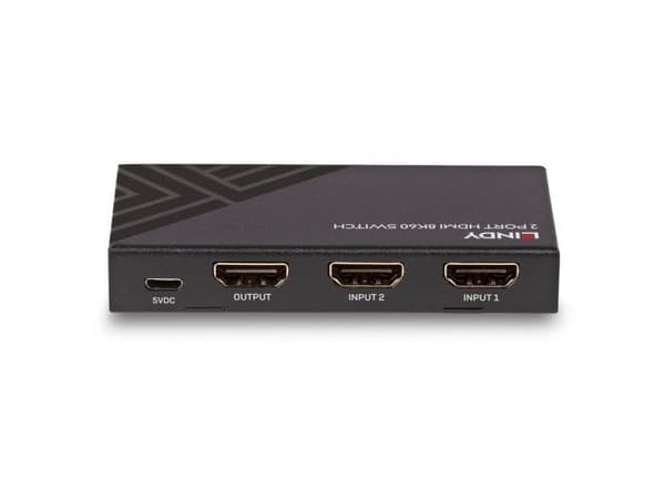 Lindy 38337, HDMI, Micro-USB, Metall, Sort, 60 Hz, 48 Gbit/s