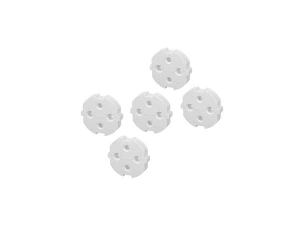 Hama 00223601, F plug, Valkoinen, 5 kpl