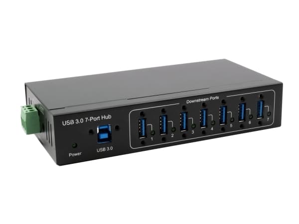 EXSYS EX-11227HMVS, USB 3.2 Gen 1 (3.1 Gen 1) Type-B, USB 3.2 Gen 1 (3.1 Gen 1) Type-C, 5000 Mbit/s, Svart, Metall, 1 m