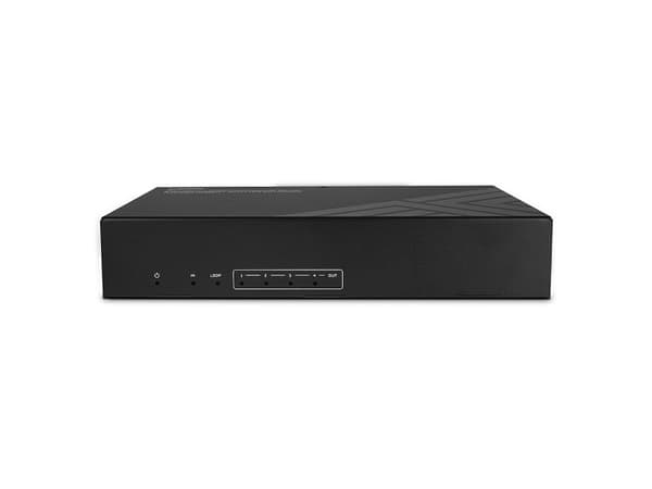 Lindy 38355, HDMI, HDMI, 3,5 mm, 3840 x 2160 pixlar, Svart, Metall