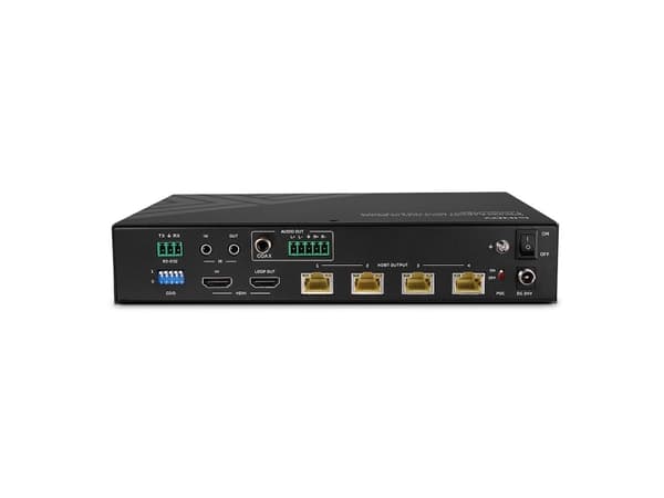 Lindy 38355, HDMI, HDMI, 3,5 mm, 3840 x 2160 pixlar, Svart, Metall