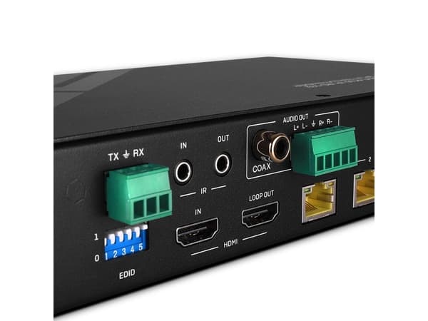 Lindy 38355, HDMI, HDMI, 3,5 mm, 3840 x 2160 pixlar, Svart, Metall