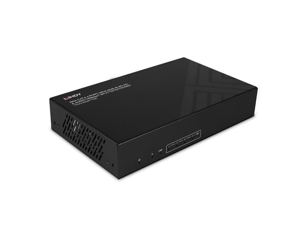 Lindy 38355, HDMI, HDMI, 3,5 mm, 3840 x 2160 piksler, Sort, Metall