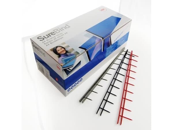 GBC SureBind - 25 mm - 10 ringar - A4 (210 x 297 mm) - 250 ark - blå - 100 stk bindningsremsor