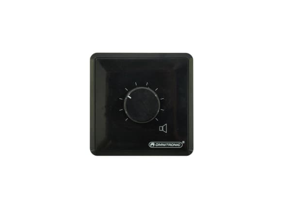 Omnitronic 80711158, Rotasjonsvolumkontroll, Vegg-montert, Sort, Plast, 50 - 18000 Hz, 4 O