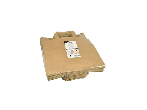 PAPSTAR papirbærepose, 260 x 170 x 250 mm, brun, laget av kraftpapir, 70 g/kvm, lastekapasitet: 5 kg, med håndtak - 1 stk (86447)