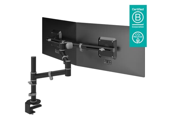 Dataflex Viewgo, Klämma/Genomgående skruv, 8 kg, 68,6 cm (27"), 100 x 100 mm, Höjdjustering, Svart Svart