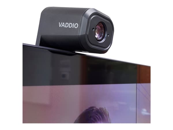 Vaddio IntelliSHOT-M - Konferansekamera - farge - 8,6 MP - 1920 x 1080 - 1080/30p - USB 3.0 - PoE Plus - TAA-samsvar Sort