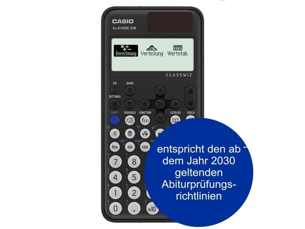 Casio FX-810DE CX, Lomme, Vitenskaplig, 12 sifre, Batteri, Sort