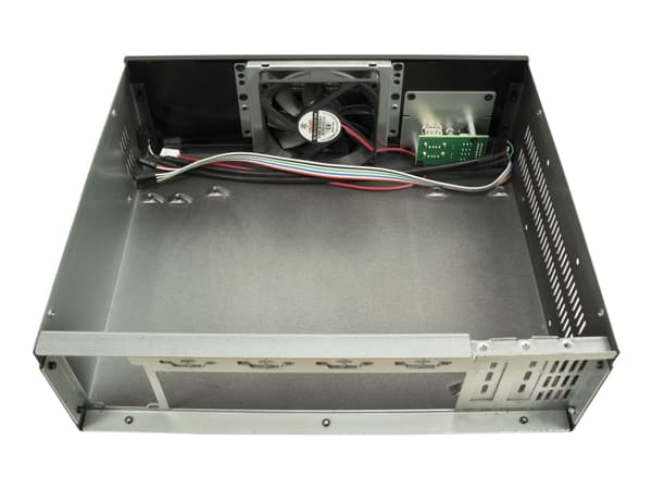 Inter-Tech IPC S25 - Mini server case - mini-ITX - ingen strømforsyning (FlexATX) - USB