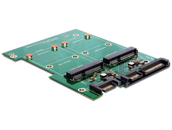 Delock Converter SATA 22 pins > mSATA - Lagringskontroll - mSATA - SATA 6Gb/s - SATA 6Gb/s