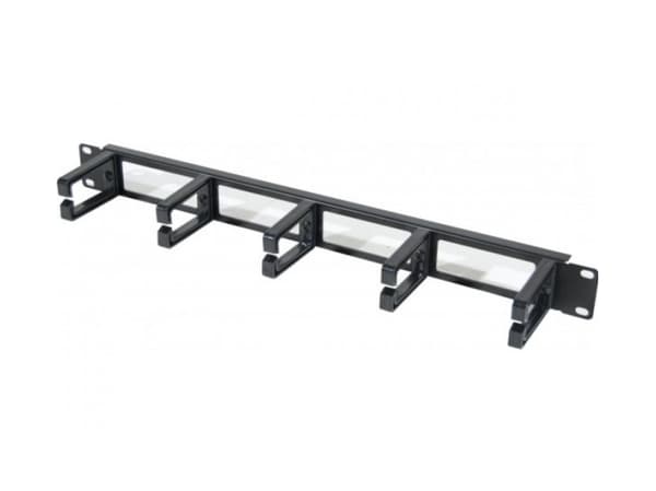 Dexlan 754533, Kaapelin hallintapaneeli, Musta, Metalli, Muovi, 1U, 48,3 cm (19"), 1 kpl
