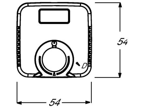 Busch-Jaeger 1794 TA-212 dekkplate for sensorbrakett og bunnelfenben (2CKA001710A3682)