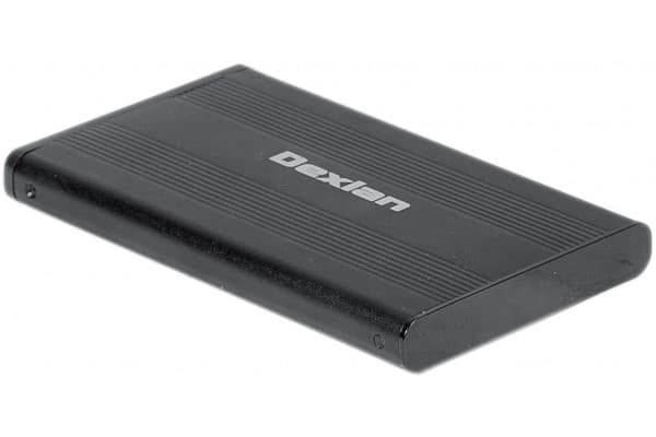 Dexlan 738308, HDD/SSD-kabinett, 2.5", SATA, 5 Gbit/s, USB-tilkobling, Sort