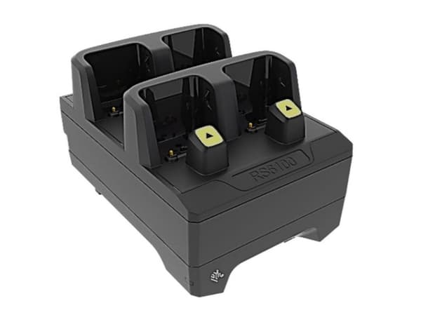Zebra 4-Slot Ring Scanner Cradle - Håndholdt / ladeholder for strekkodeskanner - utgangskontakter: 4