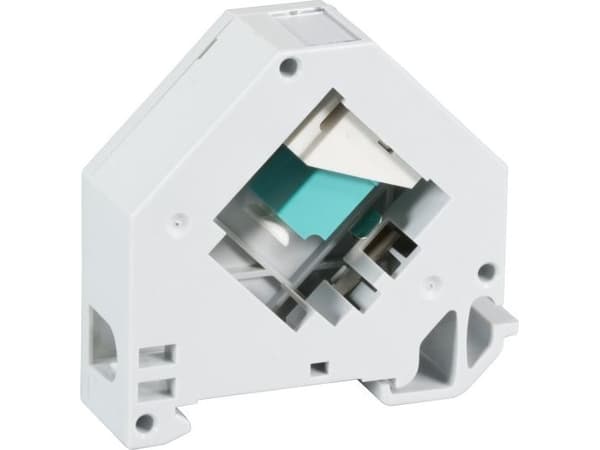 DIN-skinneadapter for LC enkeltmodus, 2 porter (FTTH-DINRAIL-LC)