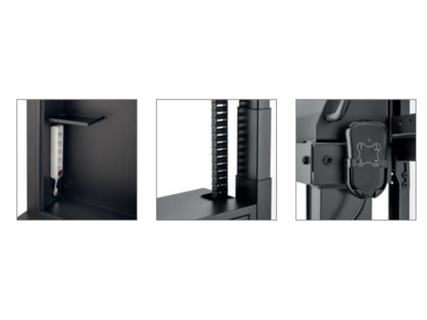 Hagor Lift Pro Light Dual, Frittstående, 120 kg, 116,8 cm (46"), 165,1 cm (65"), 800 x 600 mm, Sort