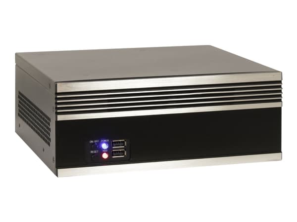 Inter-Tech IPC S21 - Mini server case - mini-ITX - ingen strømforsyning (FlexATX) - USB