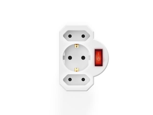 Hama 00223217, Rett, Rett, Type C (Europlug), Type C, Hvit