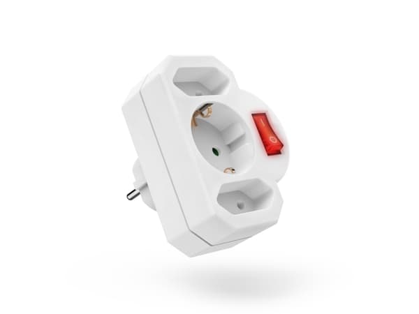 Hama 00223217, Rett, Rett, Type C (Europlug), Type C, Hvit