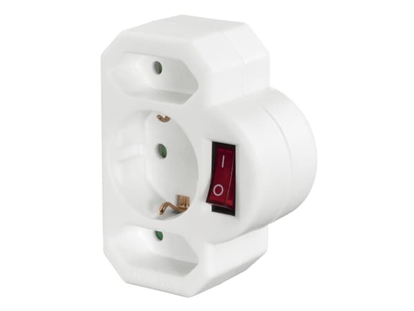 Hama 00223217, Rett, Rett, Type C (Europlug), Type C, Hvit