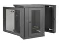 Miniatyrbild 1 av 5: Eaton Tripp Lite Series 12U Wall Mount Rack Enclosure Server Cabinet Swinging Hinged Door Deep - Rack skåp - väggmontering - svart - 12U - 19"