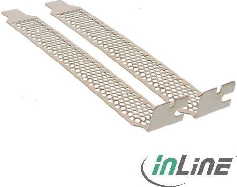 InLine 666641A, PCI-hållaren, Silver, 2 styck