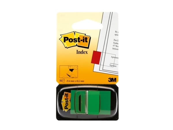 3M I680-3, Grön, 25,4 mm, 43,2 mm, 50 styck