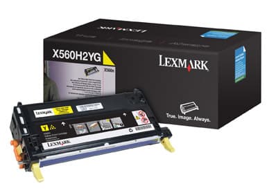 Lexmark X560 Yellow High Yield Print Cartridge, 10000 sider, Gult