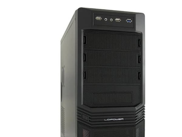 LC-Power PRO-925B, Midi Tower, PC, Svart, ATX, micro ATX, Metall, HDD, Energiljus Svart