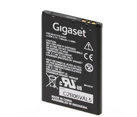 Gigaset V30145-K1310-X461, Batteri, Gigaset, SL400H / SL78H / SL450H, Sort, 750 mAh