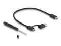 Miniatyrbilde 5 av 5: Delock - Drevkabinett - gaming, RGB LED illumination - M.2 - M.2 NVMe Card / PCIe (NVMe) - USB 3.2 (Gen 2x2) - grå