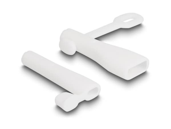 Delock - Dammskydd för kablar - vit (paket om 2 delar)