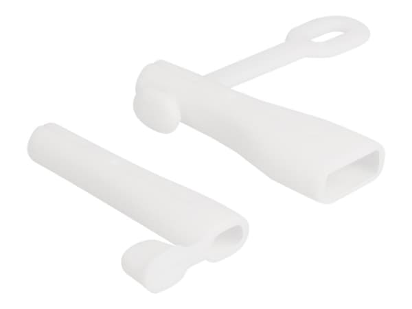 Delock - Dammskydd för kablar - vit (paket om 2 delar)