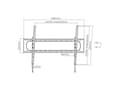 Miniatyrbilde 5 av 5: Manhattan 461931, 3,05 m (120"), 50 x 50 mm, 900 x 600 mm, -10 - 10°, Stål, Sort