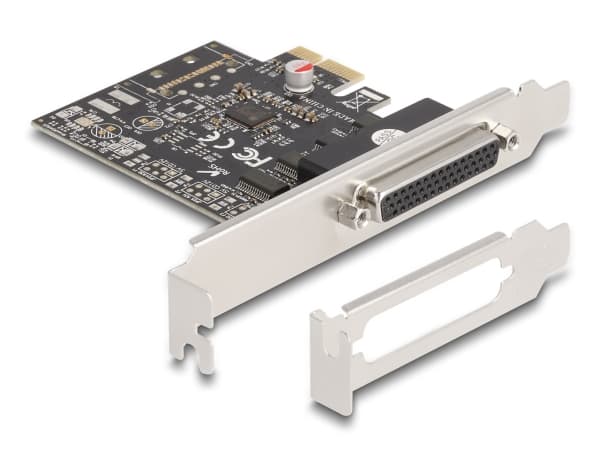 Delock - Seriell adapter - PCIe 2.0 lav profil - RS-232 x 1 - svart
