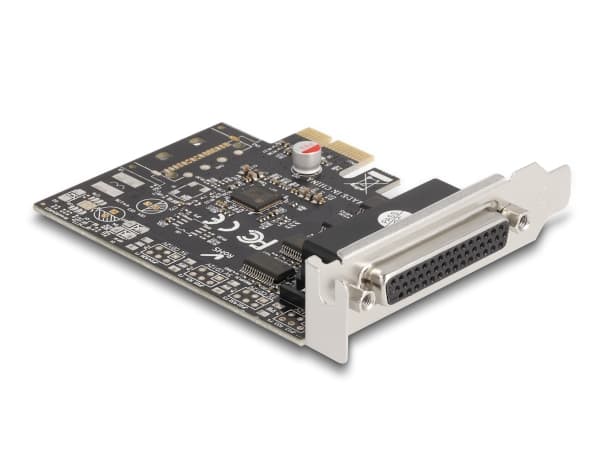 Delock - Seriell adapter - PCIe 2.0 lav profil - RS-232 x 1 - svart