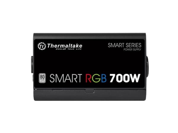 Thermaltake SMART RGB PS-SPR-0700NHSAWE-1 - Strømforsyning (intern) - ATX12V 2.3 - 80 PLUS - AC 100-240 V - 700 watt - aktiv PFC - svart