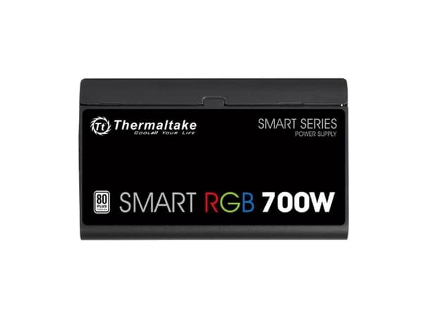Thermaltake SMART RGB PS-SPR-0700NHSAWE-1 - Strømforsyning (intern) - ATX12V 2.3 - 80 PLUS - AC 100-240 V - 700 watt - aktiv PFC - svart