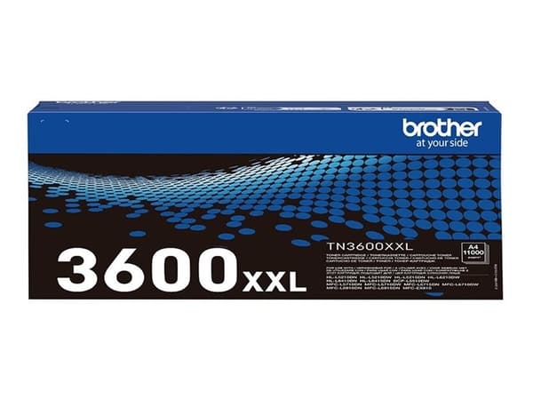 Brother TN3600XXL - Super High Capacity - svart - original - boks - tonerpatron - for Brother DCP-L5510, HL-L5210, L5215, L6410, L6415, MFC-L5710, L5