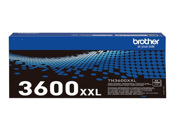 Brother TN3600XL - Høykapasitets - svart - original - boks - tonerpatron - for Brother DCP-L5510, HL-L5210, L5215, L6410, L6415, MFC-L5710, L5715, L6