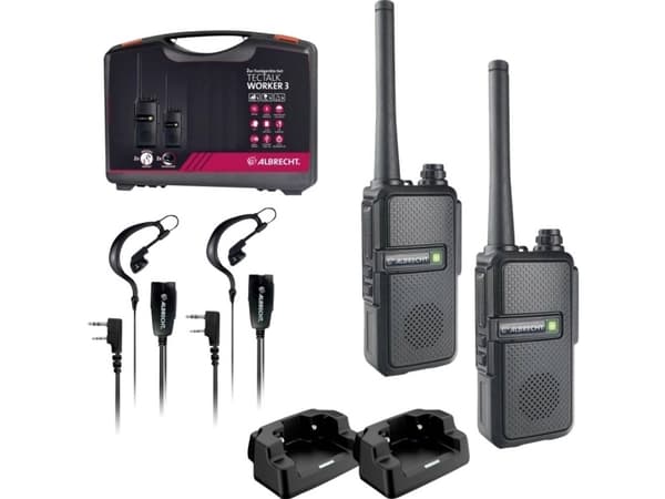 Albrecht Tectalk Worker 3 29825 PMR håndholdt radiosett med 2 (29825)