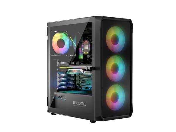 Logic PORTOS ARGB MINIDI USB 3.0-hus svart (AT-PORTOS-10-0000000-0002)