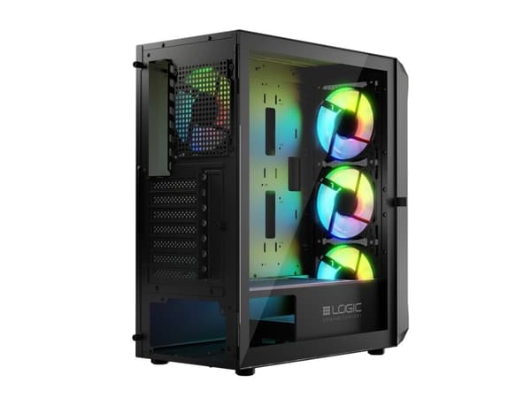 Logic PORTOS ARGB MINIDI USB 3.0-hus svart (AT-PORTOS-10-0000000-0002)