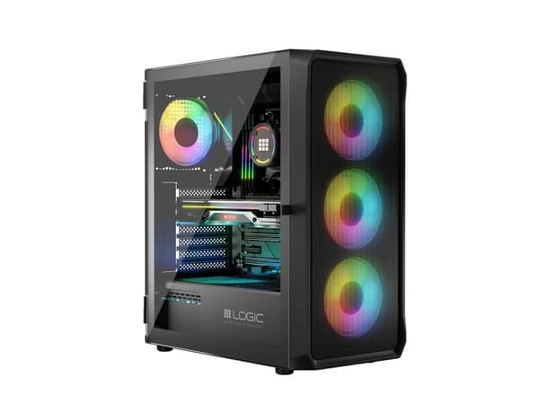 Logic PORTOS ARGB MINIDI USB 3.0 kotelo musta
