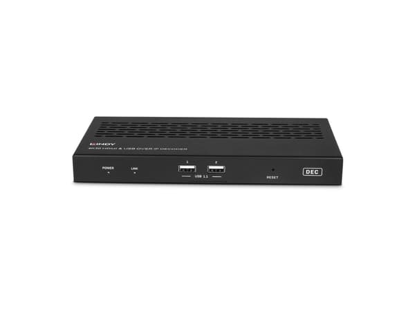 Lindy 38397, 3840 x 2160 pixlar, AV-mottagare, 100 m, Kabel, Svart, HDCP