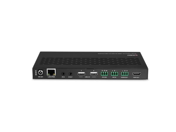 Lindy 38397, 3840 x 2160 pixlar, AV-mottagare, 100 m, Kabel, Svart, HDCP